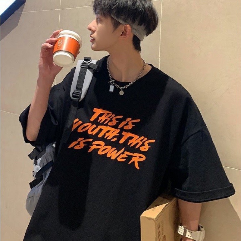 Áo thun unisex tay lỡ THIS IS YOUTH THIS YOU POWER
