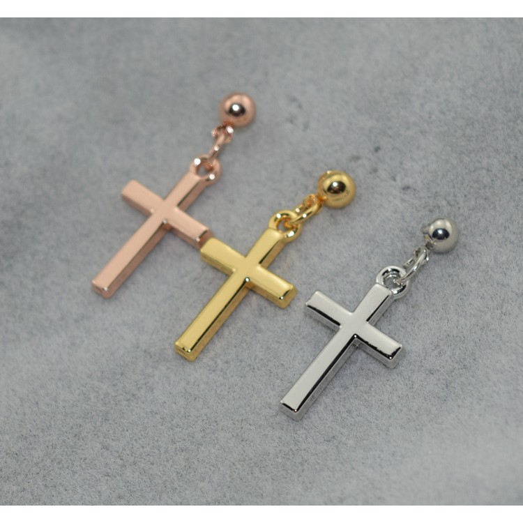 Khuyên tai chữ thập G-Dragon/ khuyên tai K-POP