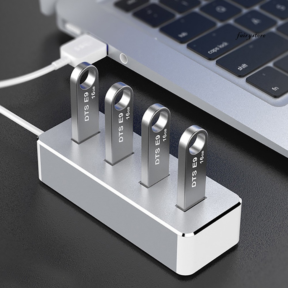 FS Bộ Chia 4 Cổng Usb 3.0 Tốc Độ Cao Cho Macbook Máy Tính