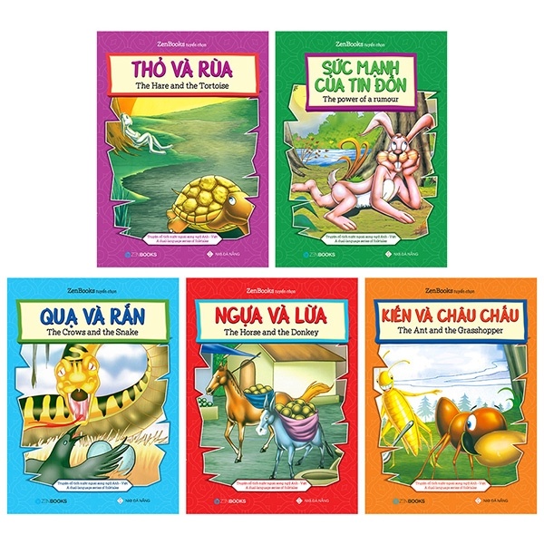 Sách - Combo 5 Cuốn Truyện Cổ Song Ngữ - 8794069301605