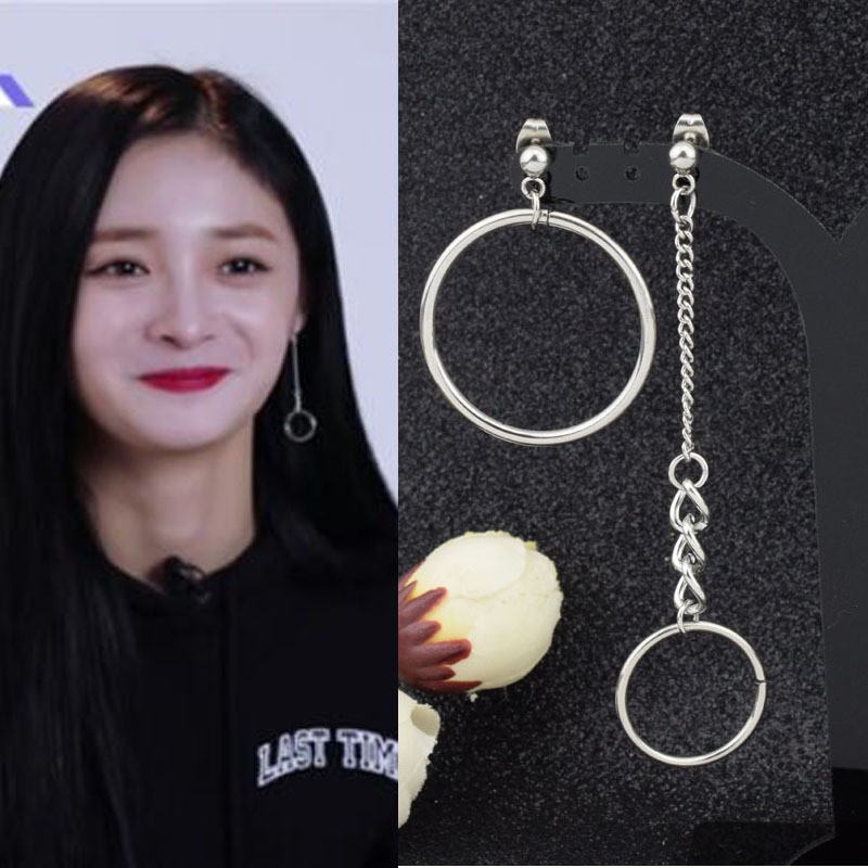 Khuyên tai nam nữ bất đối xứng phong cách KPOP
