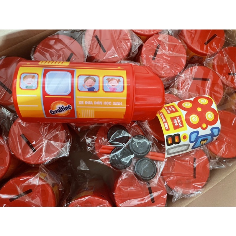 Set 2 xe ống heo ovantine có bánh xe di chuyển