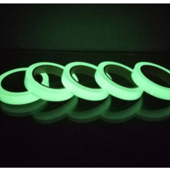 Cuộn băng keo dạ quang phát sáng trong bóng tối BẢN RỘNG 2CM