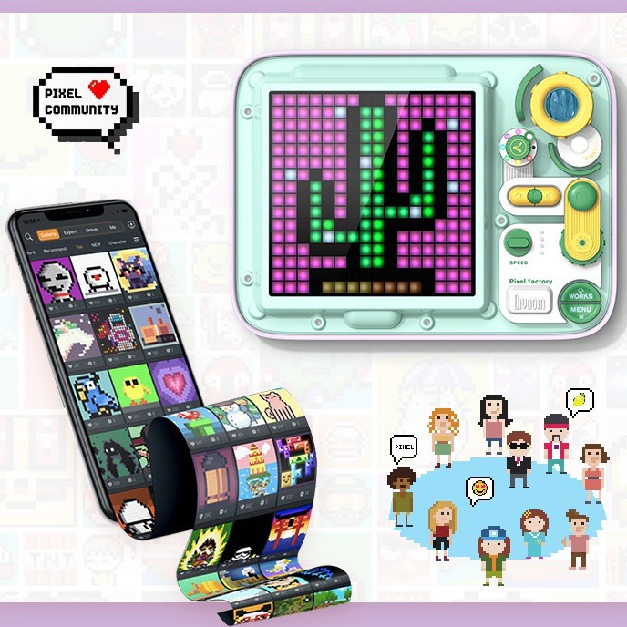 Divoom Pixel Factory pixel bảng vẽ sáng tạo câu đố bảng vẽ tay trẻ em Quà tặng sinh nhật DIY