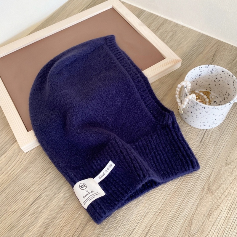 Mũ beanie Trùm Đầu Kiêm Khăn Choàng Cổ Giữ Ấm Tai Thời Trang