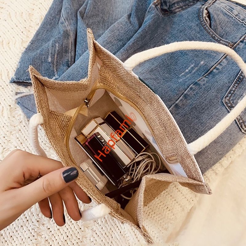 Túi cói mini đi biển nữ đẹp đi chơi thời trang dễ thương cute cá tính phong cách Vintage  – Hapfami