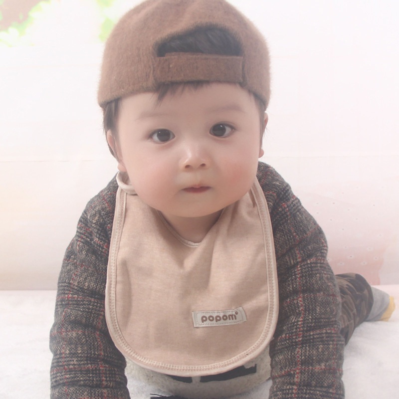 Yếm Ăn Hai Lớp Bằng Cotton Mềm Mại Cho Bé