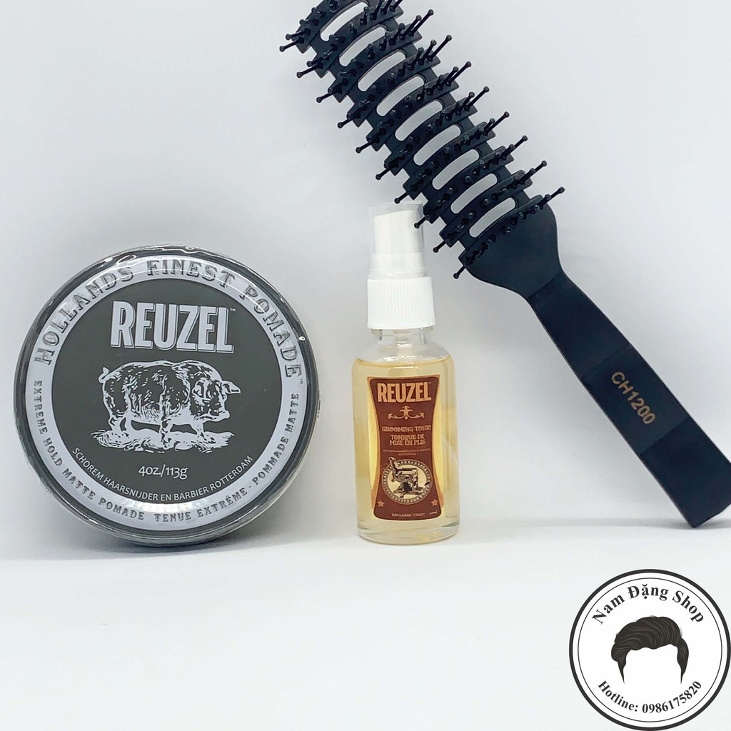 Sáp vuốt tóc Reuzel Extreme Hold Pomade