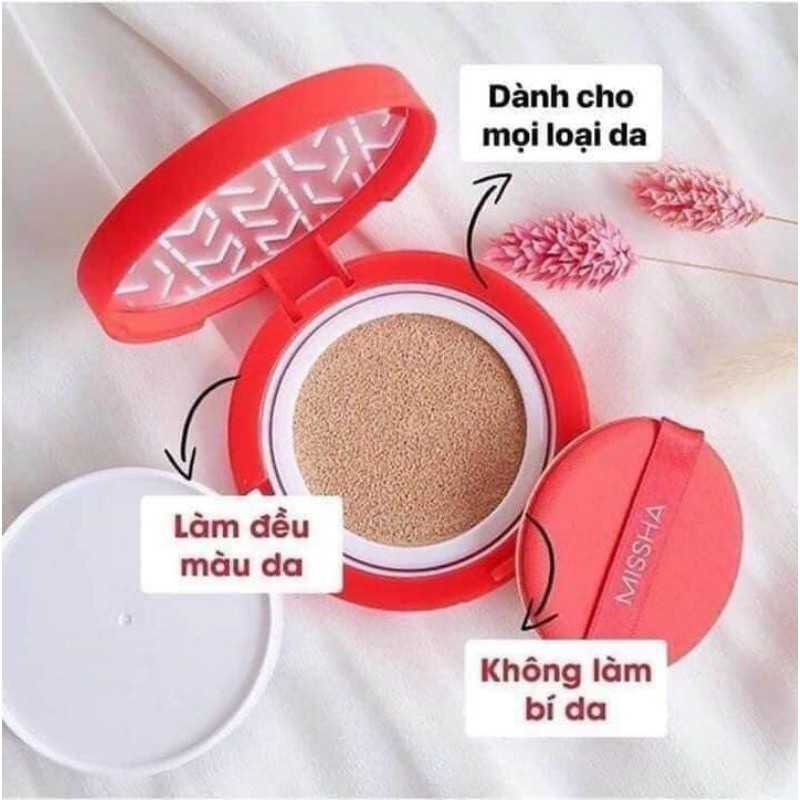 Phấn nước trang điểm Misha đỏ Hàn Quốc