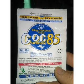 Set 2 Thuốc phòng trừ nấm bệnh và diệt khuẩn gốc đồng COC85 WP 20gr