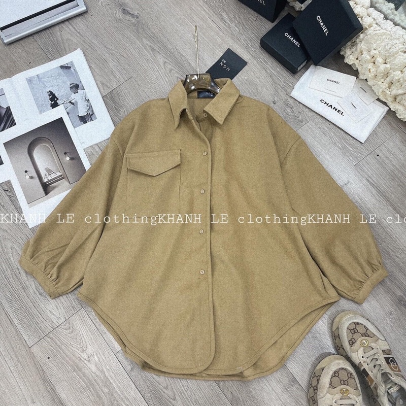 TL116 Áo Sơ Mi Đuôi Tôm Chất Dày Đẹp Mặc 4 Mùa Siêu Xinh Form To Rộng