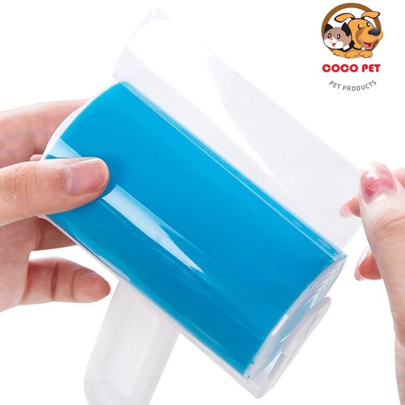 Cây Lăn Lông Silicon Dạng Gel, Lăn Lông Chó Mèo Bụi Bẩn Trên Quần Áo, Sofa Có Thể Tái Sử Dụng Nhiều Lần