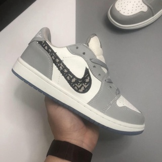 Giày sneaker jd1 dio cổ thấp đế trong, da cao cấp, đế khâu full size nam nữ | jdado02