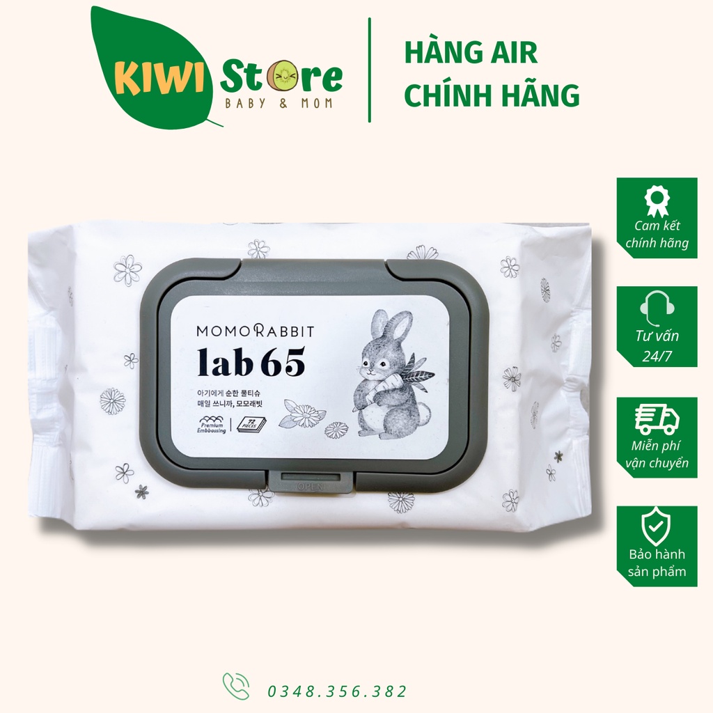 Khăn ướt Momo Rabbit Hàn 72 miếng cho bé