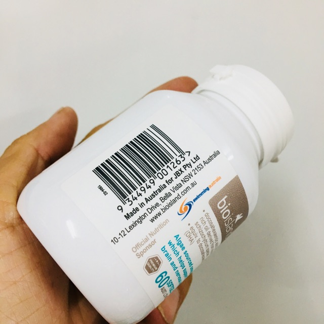 Viên uống bioisland DHA cho bé  60 viên Úc