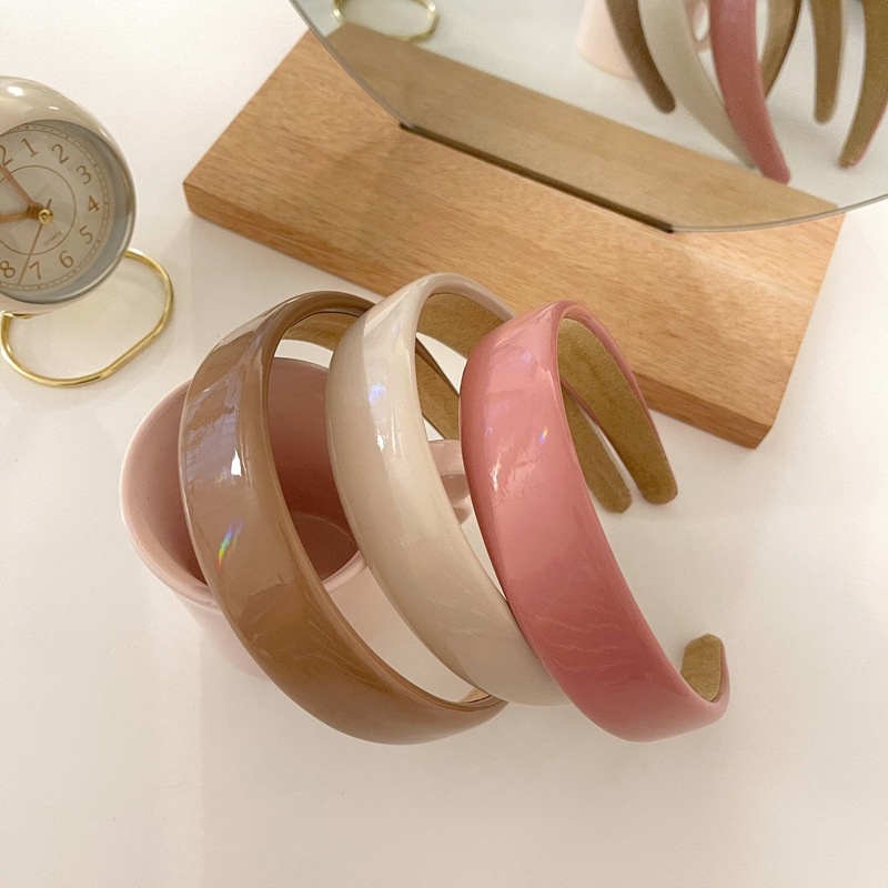 Băng Đô Da Bản Rộng Phong Cách Nhật Hàn Đơn Giản 2021