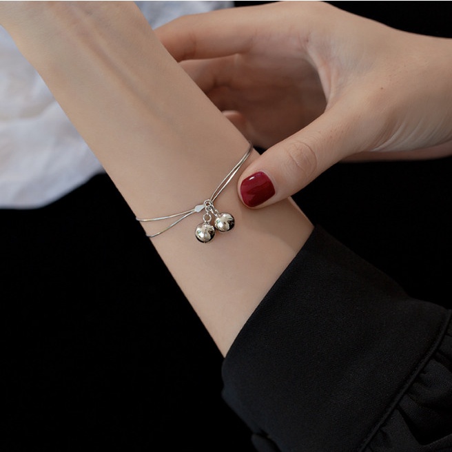 Lắc Tay Titan Nữ Dây Mì Lục Lạc TT 4061