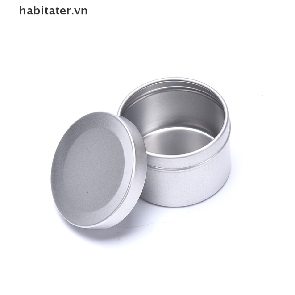 Hộp Thiếc Rỗng Đựng Nến Có Nắp Đậy Tiện Dụng
