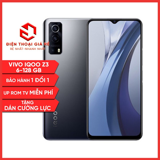 Điện thoại Vivo iQOO Z3 - RAM 6-128GB [Điện thoại giá rẻ, Bảo Hành 1 đổi 1, Tặng dán màn]