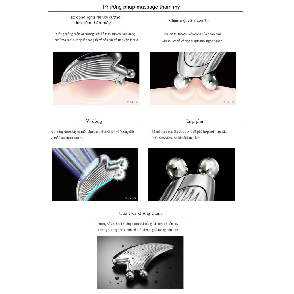 Máy massage mặt Refa Caxa Ray