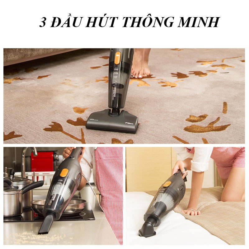 Máy hút bụi cầm tay Deerma DX115C - Máy hút bụi gia đình mini thế hệ mới - X6