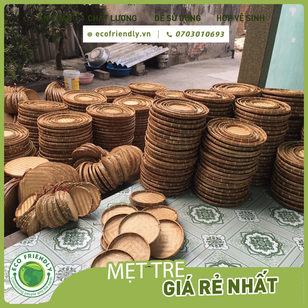 Mẹt tre tự nhiên 100% - Hàng sản xuất trực tiếp từ xưởng - Phù hợp cho nhà hàng, quán ăn hoặc trang trí