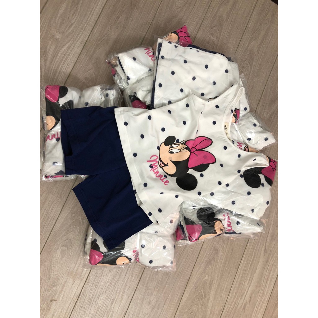 Set bộ ba lỗ Mickey cho bé gái.