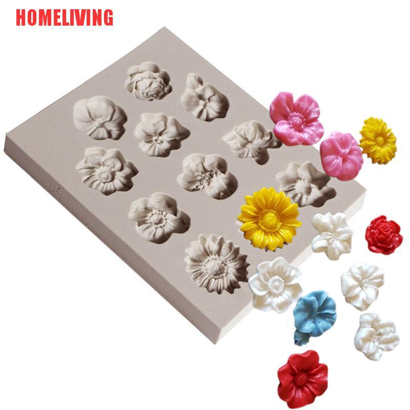 Khuôn Silicone Tạo Hình Hoa Hướng Dương 3D Trang Trí Bánh