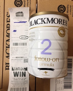 Sữa Blackmore đủ số, lon 900g, date 2022