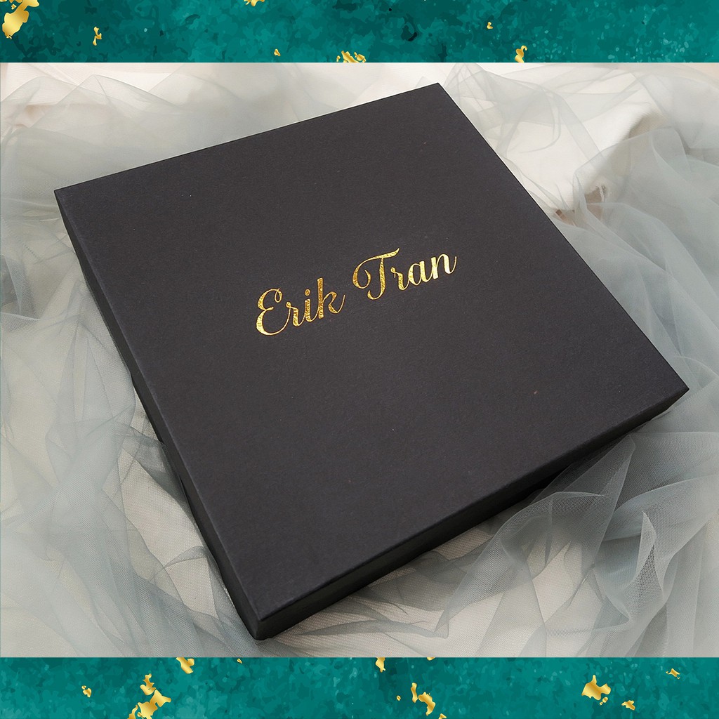 🎁[In theo yêu cầu]Hộp quà cao cấp In Tên Riêng (30x30x10cm)