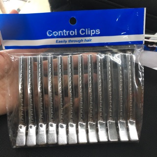 Kẹp mỏ vịt inox loại 1 (set 12 cái)