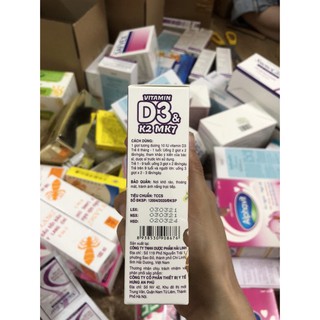 Vitamin D3 & K2 Mk7 nhỏ giọt (lọ 10ml)