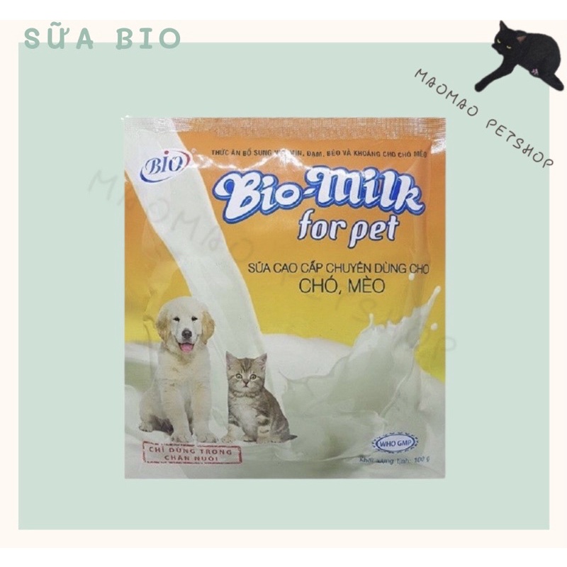 Sữa Bột Cao Cấp Chuyên Dùng Cho Chó Mèo BIO MILK 100gr