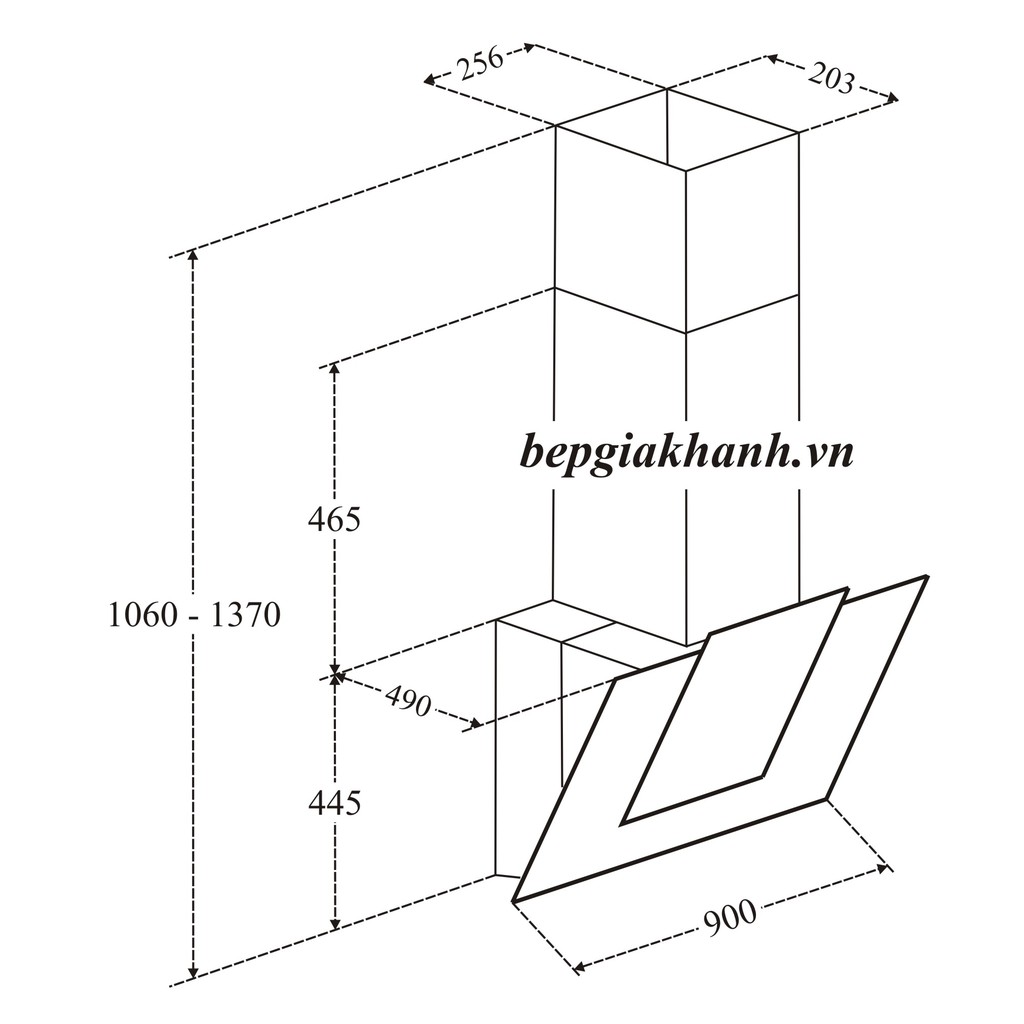 Máy hút mùi Lorca TA 6018-90cm (52 dbA) - Bảo hành 3 năm