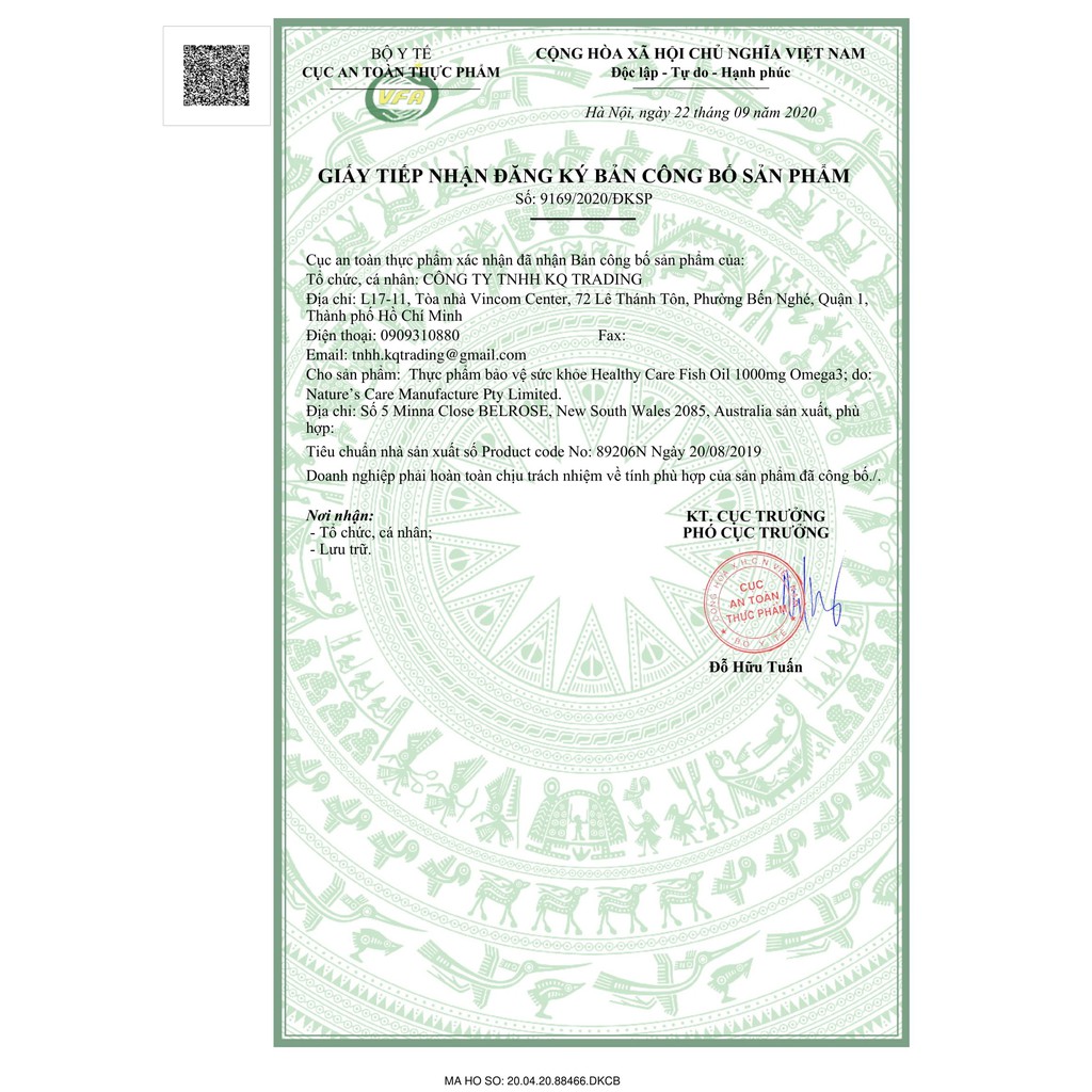 Dầu cá Omega3 Healthy Care 1000mg lọ 400 viên