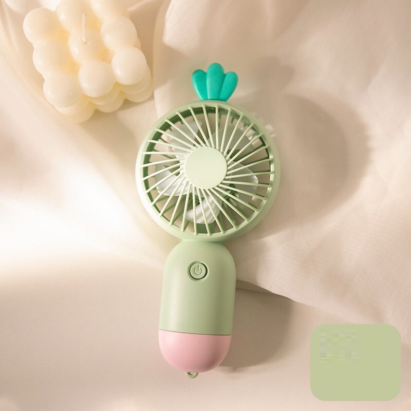Quạt Tích Điện Handy Fan 300mAh,Quạt Cầm Tay mini Bỏ Túi, Kèm Cáp Sạc Usb Công Suất 4.5W Sủ Dụng 3 Giờ Full Box | BigBuy360 - bigbuy360.vn