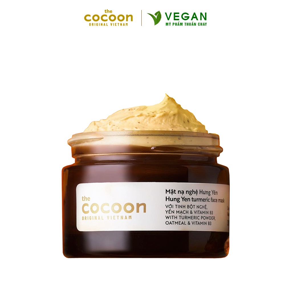 [Mã FMCGMALL -8% đơn 250K] Mặt nạ nghệ Hưng Yên cocoon 30ml (Turmeric face mask) đều màu, giảm thâm thuần chay