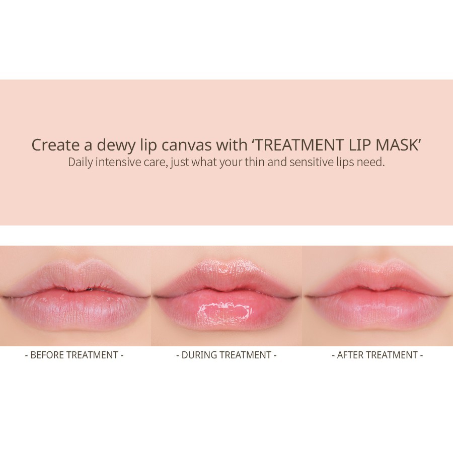 Mặt Nạ Ngủ Dưỡng Môi Ẩm Mượt 3CE Treatment Lip Mask 15ml