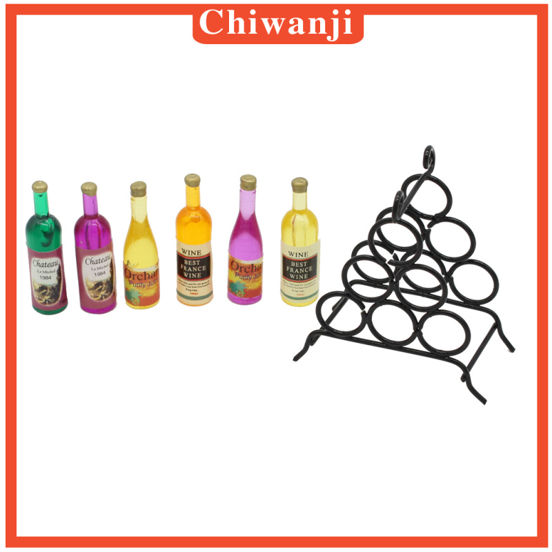 Mô Hình Giá Đỡ Chai Rượu Vang Trang Trí Nhà Búp Bê Tỉ Lệ 1: 12