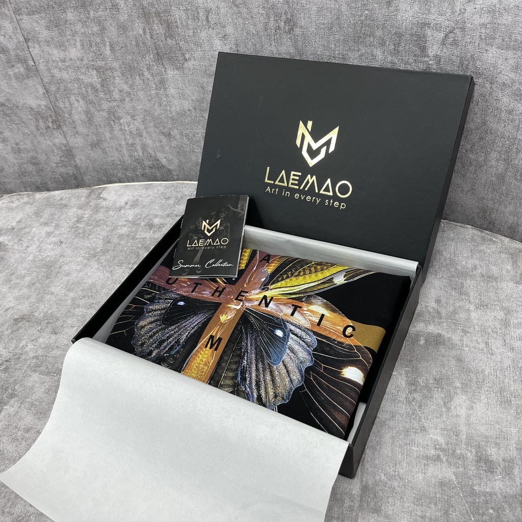 Áo thun local brand LAEMAO, form rộng chất cotton họa tiết INSETC ILLUSION