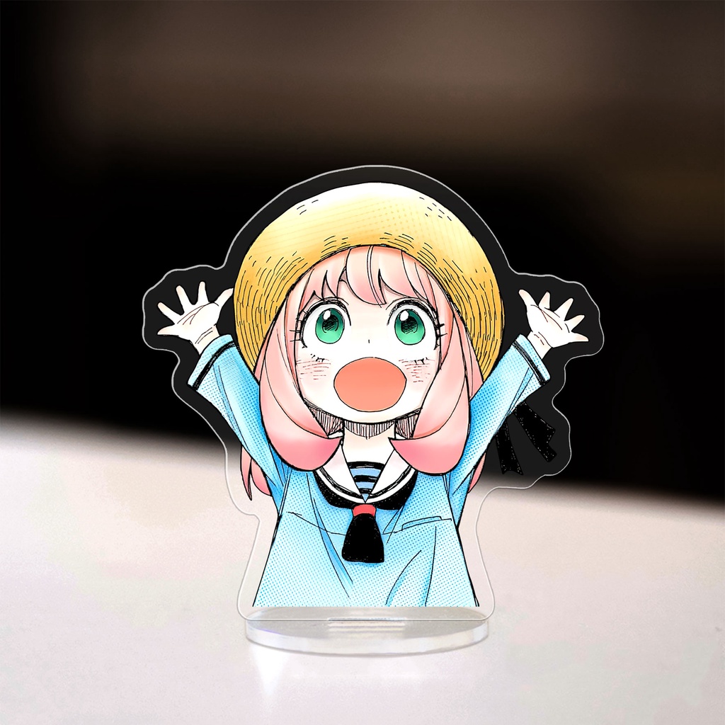 Mô hình standee Anya Forger anime Spy x Family cao 8cm
