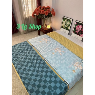 Chăn hè lụa tencel 3 lớp chần bông nhập khẩu cao cấp, mền lụa thái mềm mịn thoáng mát kích thước 2mx2m2
