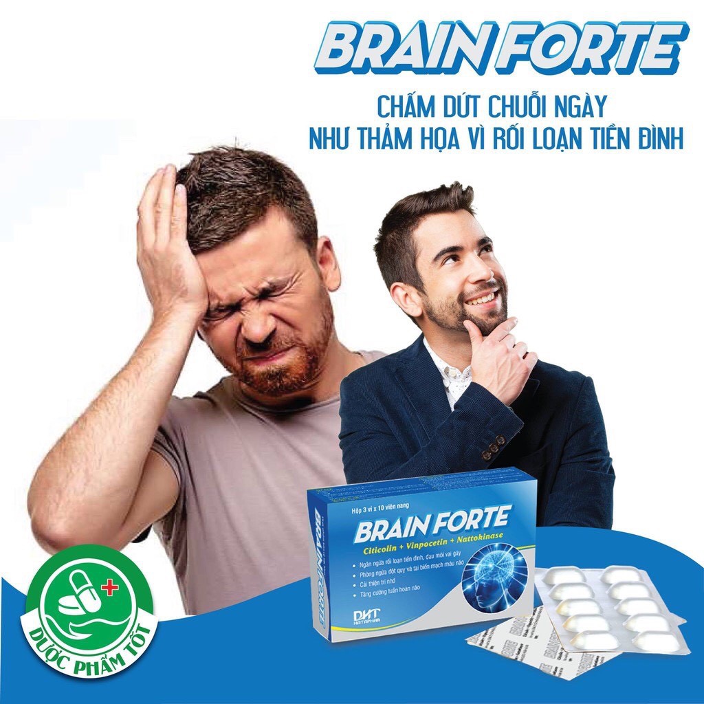 Thực phẩm chức năng hỗ trợ điều trị tiền đình Brain Forte