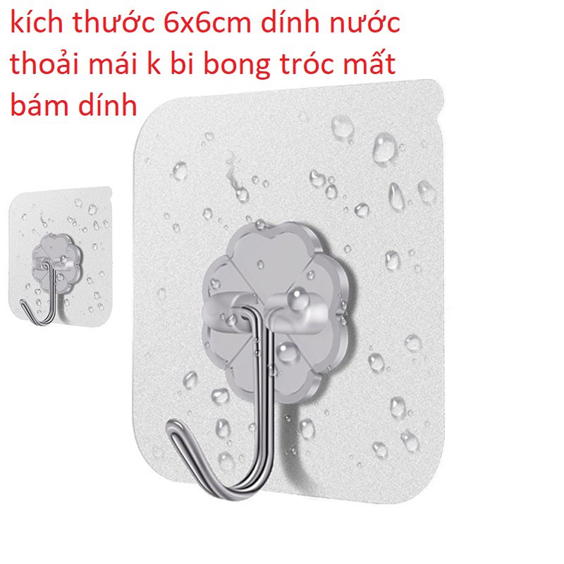 móc dán tường siêu dính siêu chịu lực 1k 6X6cm