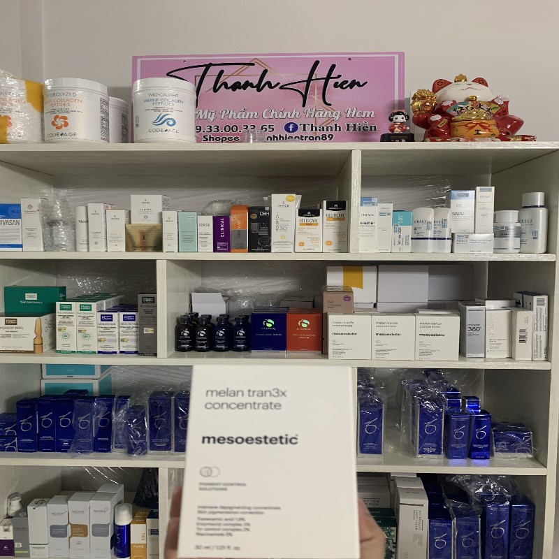✅Chính Hãng có tem ✅ Serum giảm nám chuyên sâu Mesoestetic Melan Tran3x Concentrate 30ml