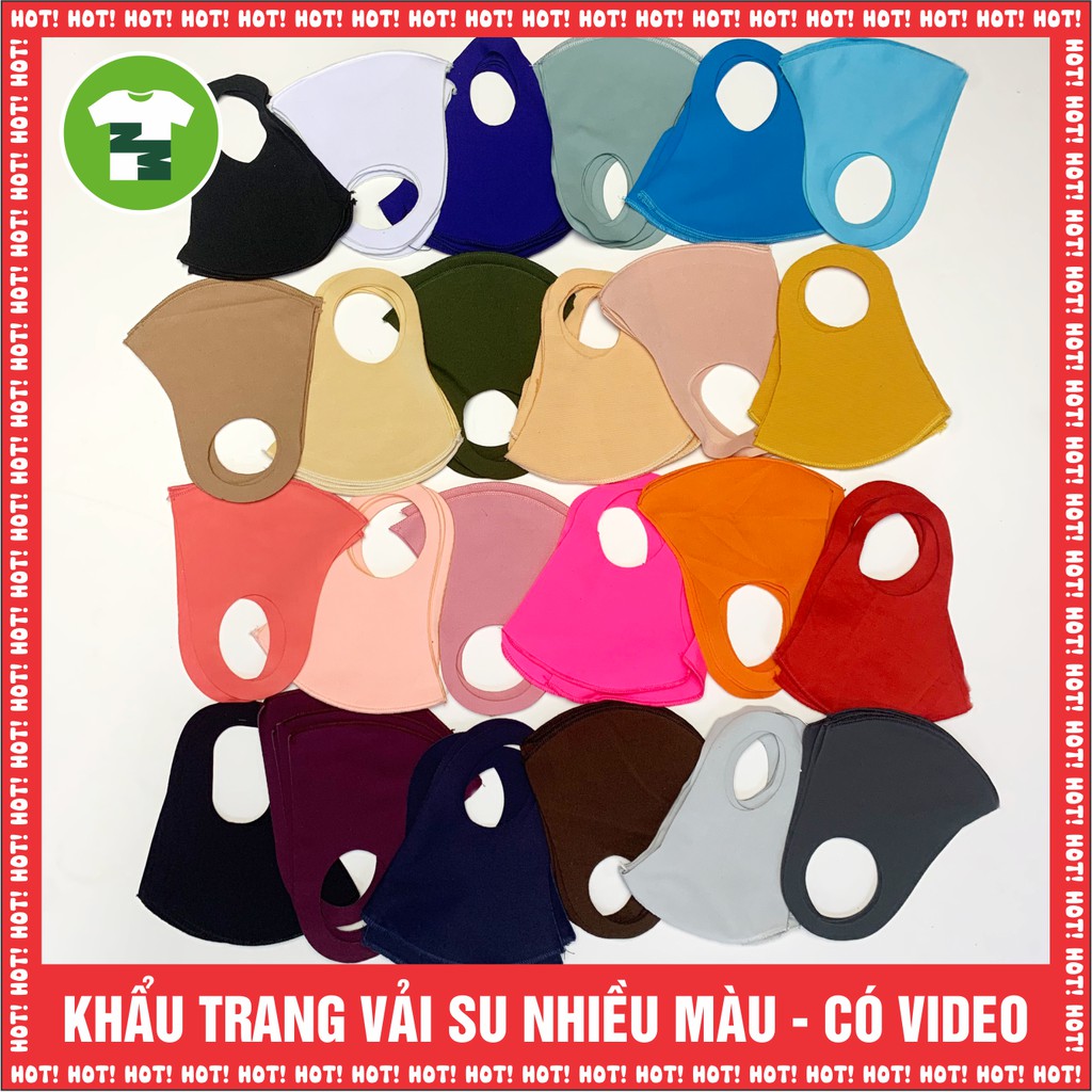 Khẩu Trang Trơn Vải 3D Kháng Khuẩn Nhiều Màu | LẠ STORE | BigBuy360 - bigbuy360.vn