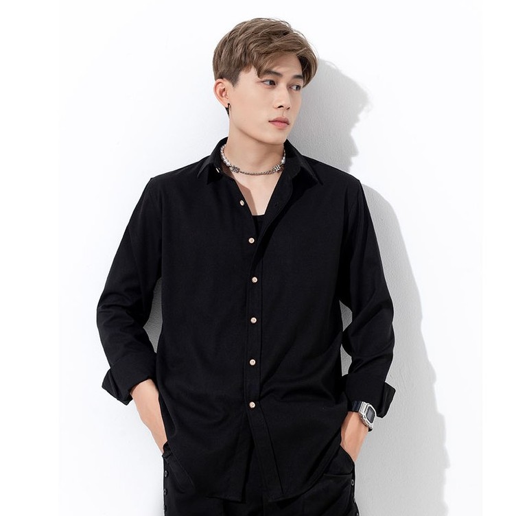 [Mã INCU50 giảm 50K đơn 250K] Áo Sơ Mi Nam Dài Tay Trơn Đơn Giản Thương Hiệu Y2010 M24 20220 | BigBuy360 - bigbuy360.vn