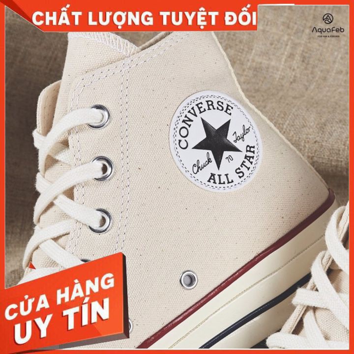 giày sneaker CONVERSEE CHUCK 70S KEM CAO [ 𝗖𝗛𝗜́𝗡𝗛 𝗛𝗔̃𝗡𝗚 ] 🌟Trẻ trung - Năng động - Lịch lãm🌟