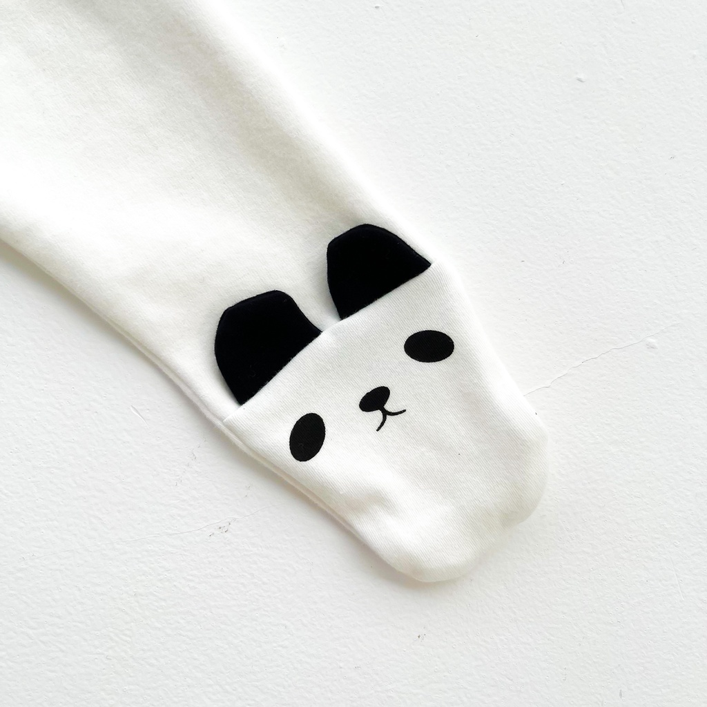 Quần tất cotton họa tiết gấu trúc thời trang dễ thương thời trang cho bé 0-24 tháng tuổi