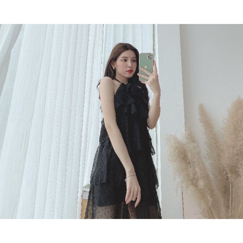 VÁY YẾM TẦNG THIẾT KẾ HOA CỔ LBT001 | BigBuy360 - bigbuy360.vn